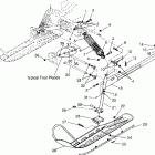 E983133 EURO LITE TOURING Front suspension and ski
