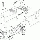 500 - 0982764A Seat and gas tank 500 indy 0982764(a)(b) and europ...