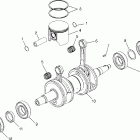 E981766 EURO 700 XC Поршень и коленвал