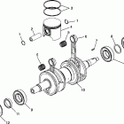 E980958 EURO 600 RMK Piston and crankshaft 600 rmk 0980958 and european...