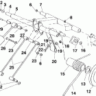 0970443 SPORT Rear torque arm (touring)