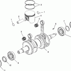 E970566 EURO 700 SKS Piston and crankshaft 700 rmk 0970966, 700 sks 097...