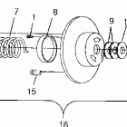 0971766 700 XC Driven clutch 700 xc 0971766