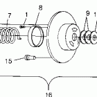 0972564 500 SKS Driven clutch 500 0972764,  european 500 e972764, ...