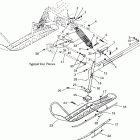 0973433 LITE Front suspension and ski