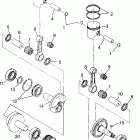 0972564 500 SKS Piston and crankshaft  500 0972764, european 500 e...