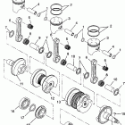 0975677 600 XCR Поршень и коленвал