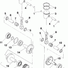 0970443 SPORT Поршень и коленвал