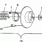 0963365 CLASSIC TOURING Driven clutch classic touring 0963365 and european...