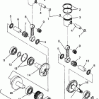 0962574 500 EFI SKS Piston and crankshaft 500 efi sks 0962574, 500 efi...