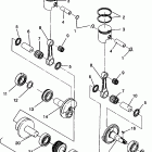 0961660 440 XCR Piston and crankshaft 440 xcr 0961660