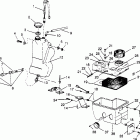 0963774 500 EFI Oil tank  /  air box assembly 500 efi 0963774 and ...