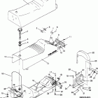 0962574 500 EFI SKS Seat and gas tank assembly 500 efi sks 0962574, 50...