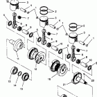 0961676 600 XCR Piston and crankshaft 600 xcr 0961676 and european...