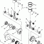 0963774 500 EFI Piston and crankshaft 500 efi 0963774 and european...