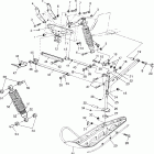 0961660 440 XCR Front suspension and ski 440 xcr 0961660