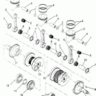 0965677 600 XCR SP Piston and crankshaft 600 xcr sp 0965677 and europ...