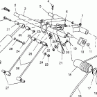 0962564 500 CARB SKS Rear torque arm assembly 500 carb 0962764, 500 car...