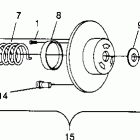 0963774 500 EFI Driven clutch 500 efi 0963774 and european 500 efi...