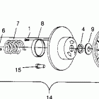 0960556 XLT SKS Driven clutch xlt rmk 0960956, xlt sks 0960556 and...