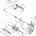 0962574 500 EFI SKS Drive train 500 efi sks 0962574, 500 efi rmk 09629...