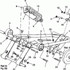 0961760 XCR 440 SP Front torque arm 440 xcr sp 0961760