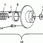 0961676 600 XCR Driven clutch 600 xcr 0961676 and european 600 xcr...