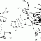 0961760 XCR 440 SP Oil tank / air box 440 xcr sp 0961760