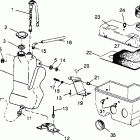0963365 CLASSIC TOURING Oil tank  /  air box assembly classic touring 0963...