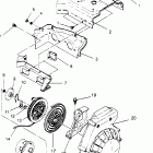 E953133 EURO LITE GT Blower housing & recoil assembly lite gt 0953133 a...