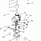 X951660 440 XCR SP Carburetor assembly  440 xcr sp x951660