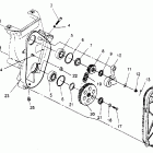 0951676 600 XCR Chaincase assembly 600 xcr 0951676