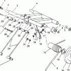 0952574 500 SKS Rear torque arm assembly  500 efi 0952774, efi sks...