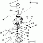 0950582 STORM SKS Carburetor assembly storm 0950782, storm sks 09505...