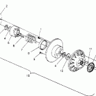 0950582 STORM SKS Driven clutch assembly storm 0950782, storm sks 09...