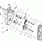 0952574 500 SKS Chaincase assembly  500 efi 0952774, efi sks 09525...