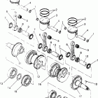 0950582 STORM SKS Piston and crankshaft storm 0950782, storm sks 095...