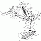 0950869 RXL TOURING Front suspension and ski rxl touring 0950869