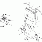 0952574 500 SKS Battery box  500 efi 0952774, efi sks 0952574,   e...