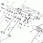 0952560 440 SKS Rear torque arm assembly 440 0952760, 440 sks 0952...
