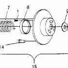 0952857 XLT TOURING Driven clutch xlt touring 0952857 and  european xl...