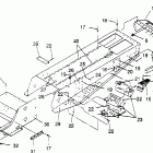 0950869 RXL TOURING Tunnel assembly rxl touring 0950869
