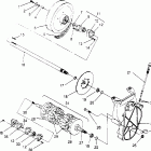 0950869 RXL TOURING Drive train assembly rxl touring 0950869