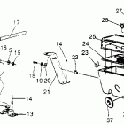 X951660 440 XCR SP Oil tank / air box assembly  440 xcr sp x951660