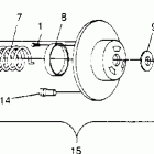 X951660 440 XCR SP Driven clutch assembly  440 xcr sp x951660