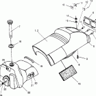 0951676 600 XCR Seat and gas tank assembly 600 xcr 0951676