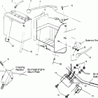 0950869 RXL TOURING Battery box assembly rxl touring 0950869