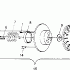 0956768 RXL LT Driven clutch assembly  rxl 0956768