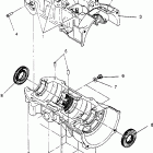0952764 500 CARB Crankcase assembly 500 carb 0952764