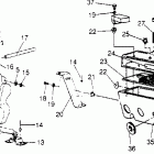 0951676 600 XCR Oil tank / air box assembly 600 xcr 0951676